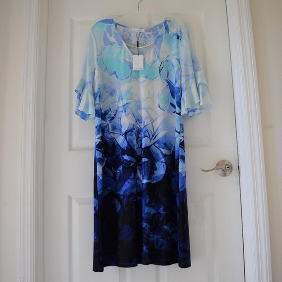 Calvin Klein Dresses & Skirts - Calvin Klein Abstract Floral Sheath Dress